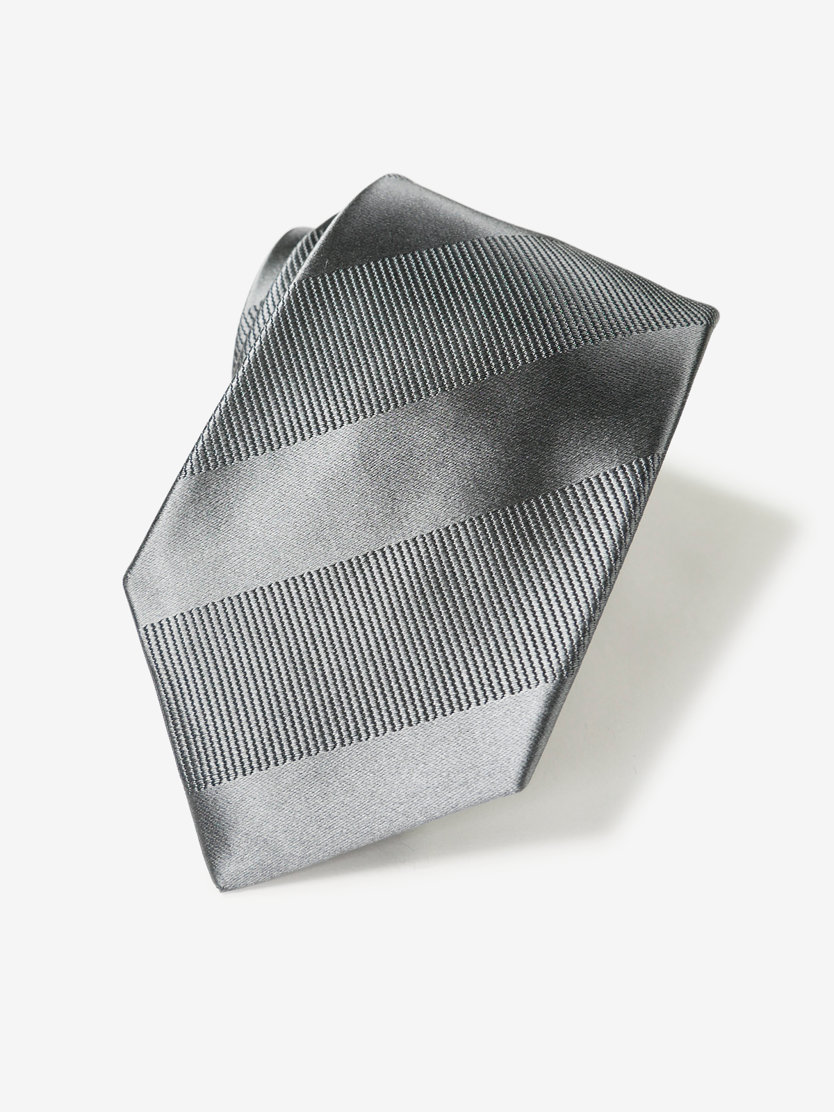 Striped Necktie|グレー