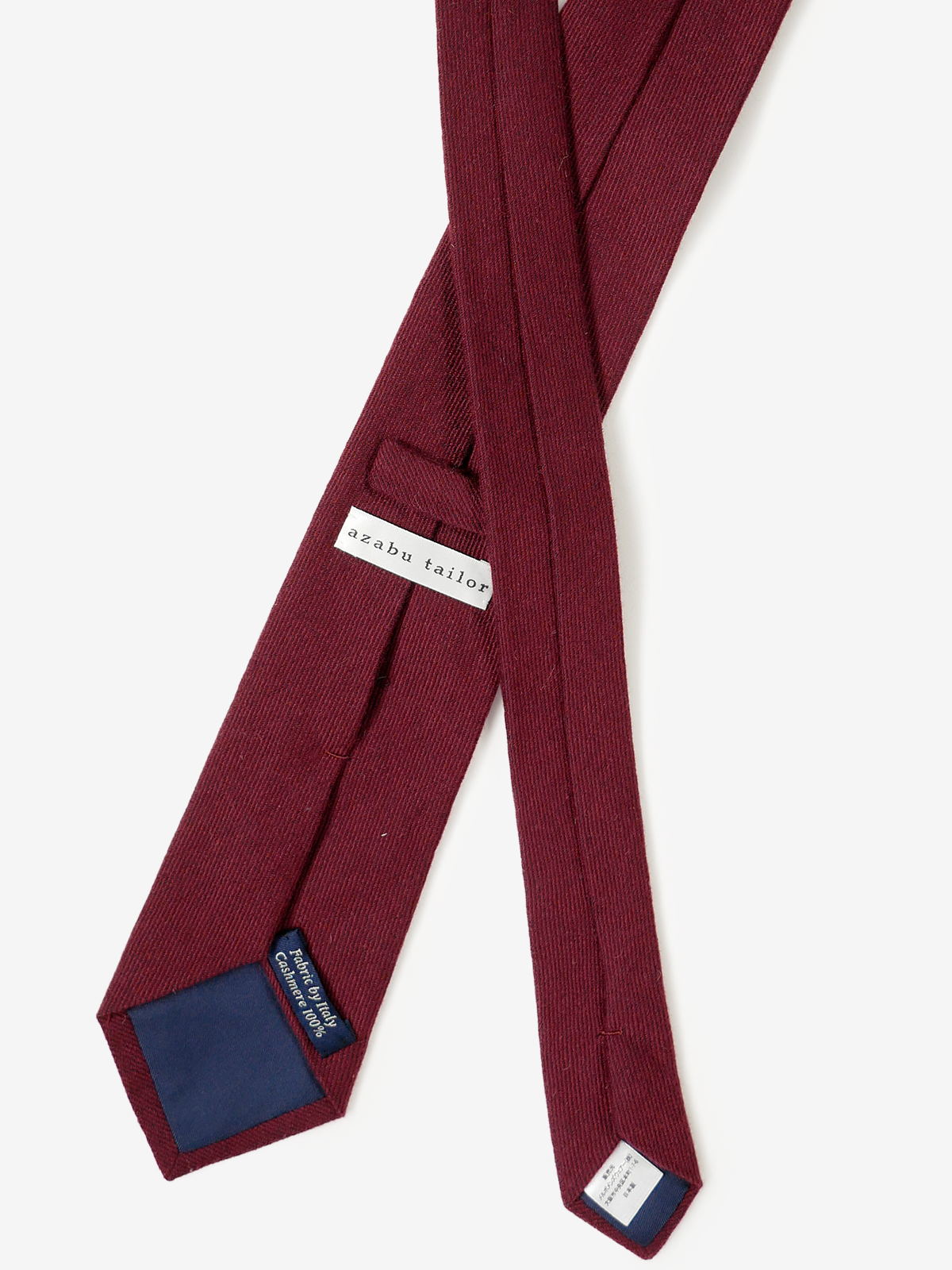 Cashmere Wool Tie|ボルドー