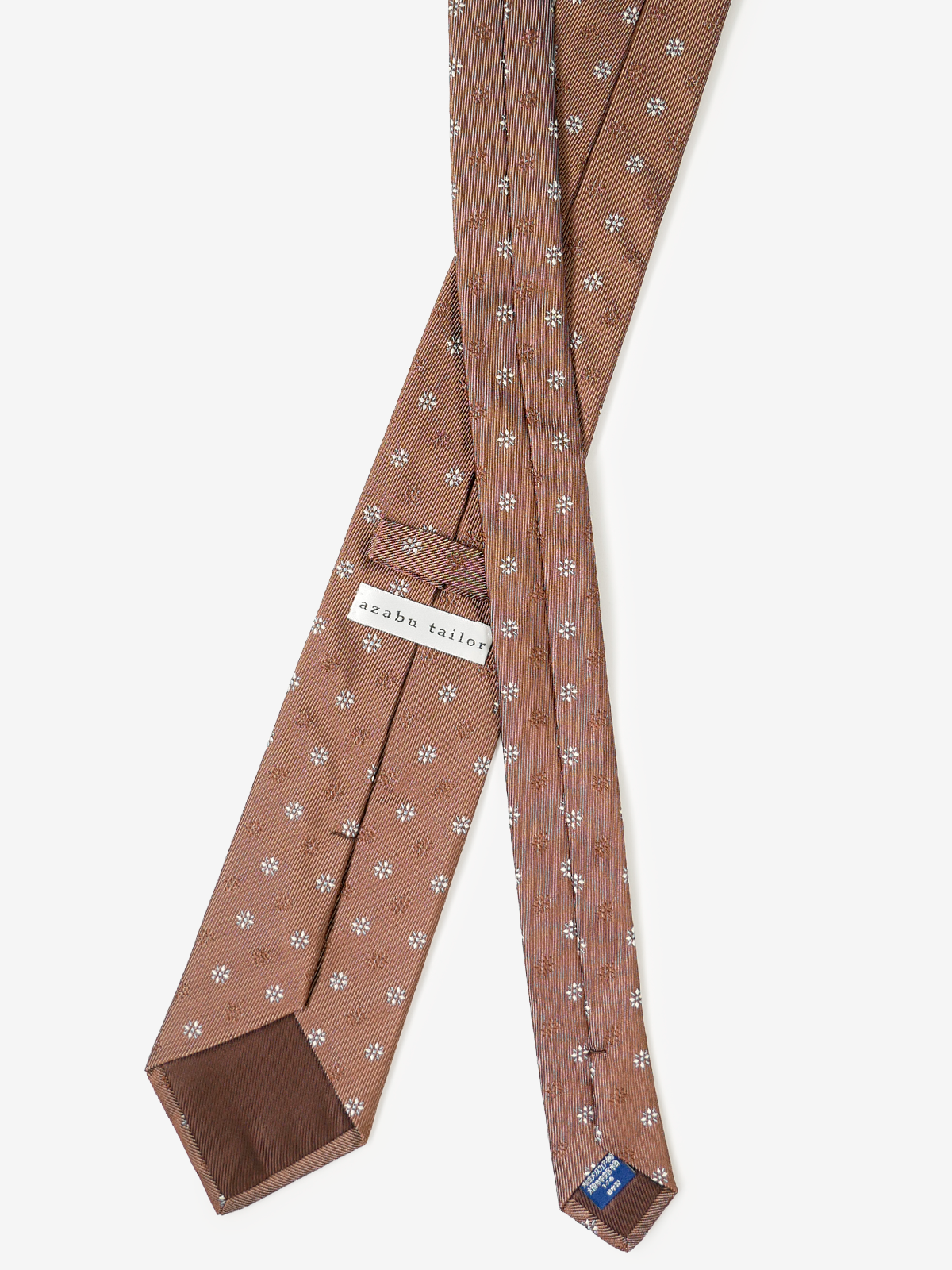 Floral Neat Tie|ブラウン