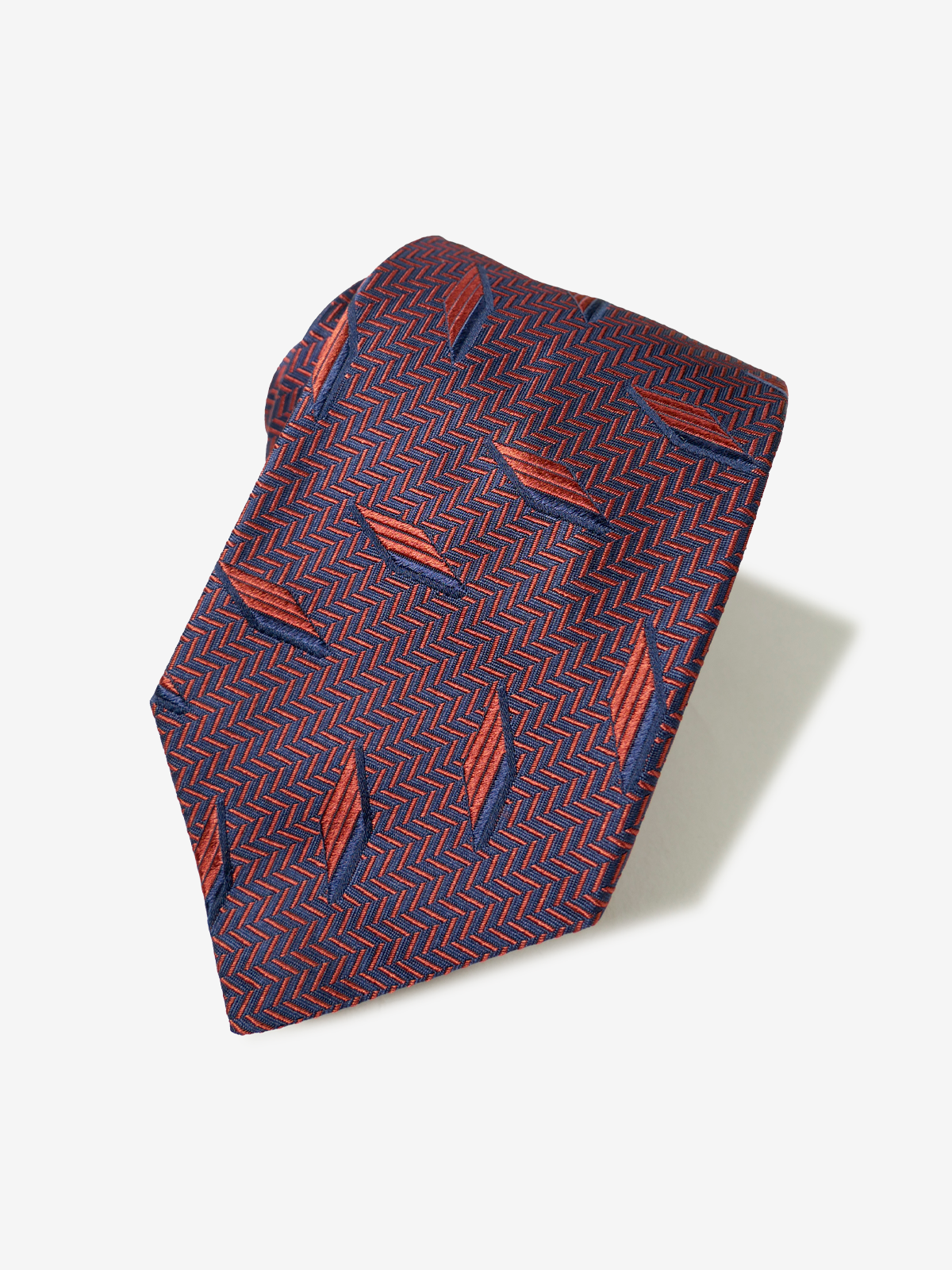 Classico Seta|Rhombus Neat Tie|レッド