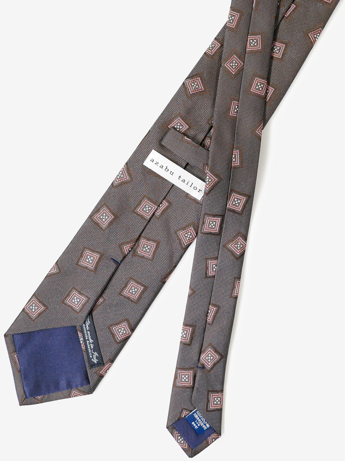 Classico Seta|Medallion Neat Tie|ブラウン