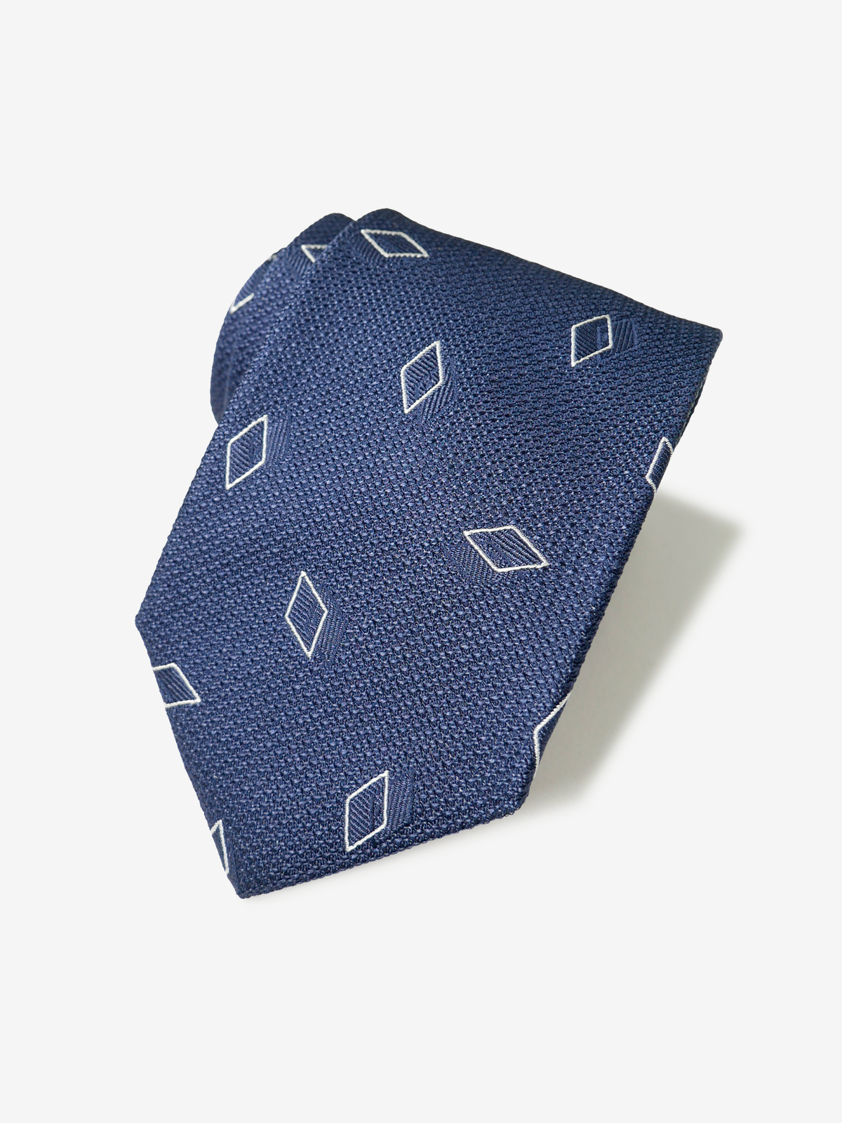 Classico Seta|Rhombus Neat Tie|ネイビー