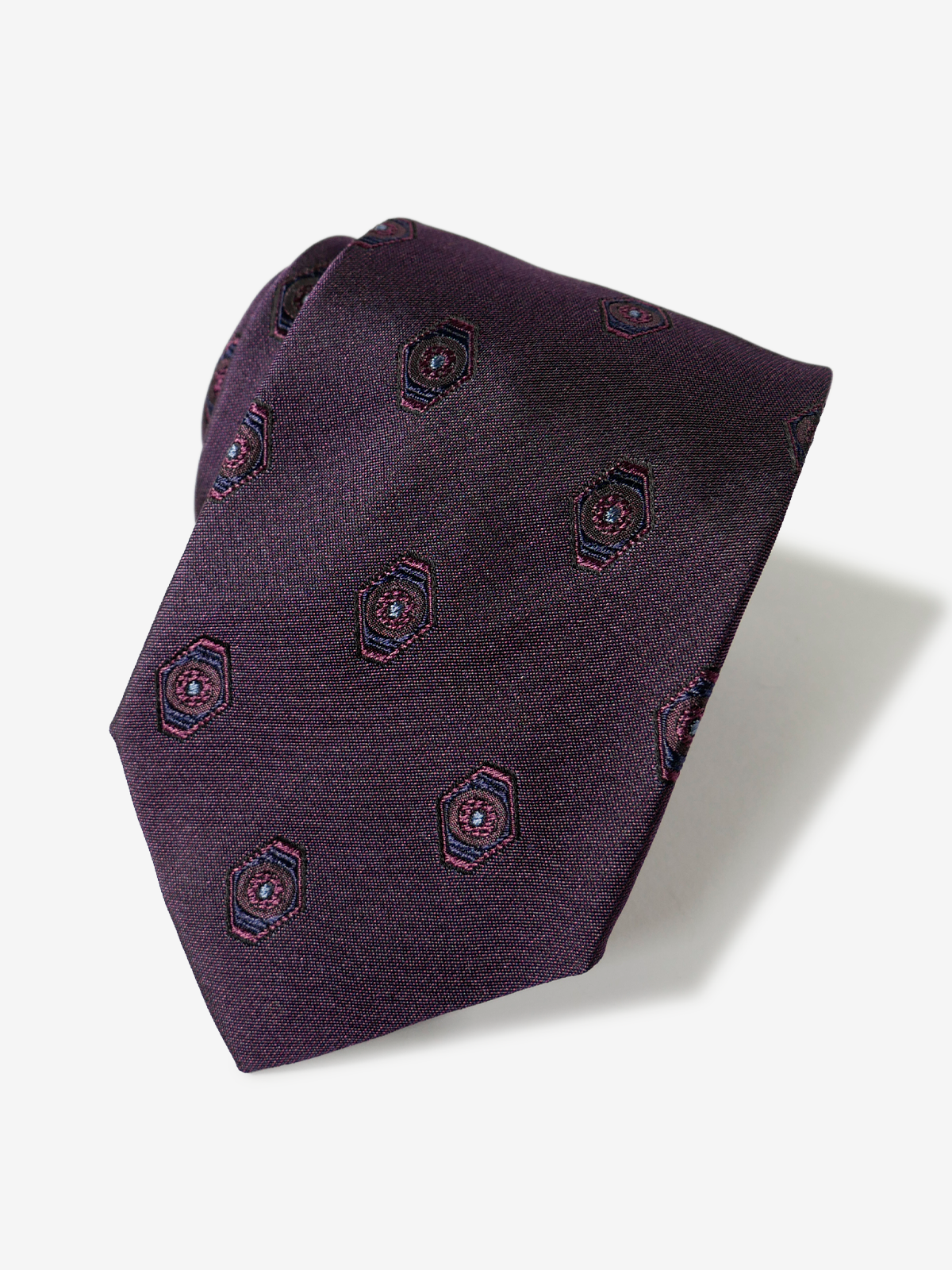 Classico Seta|Neat Tie|ボルドー