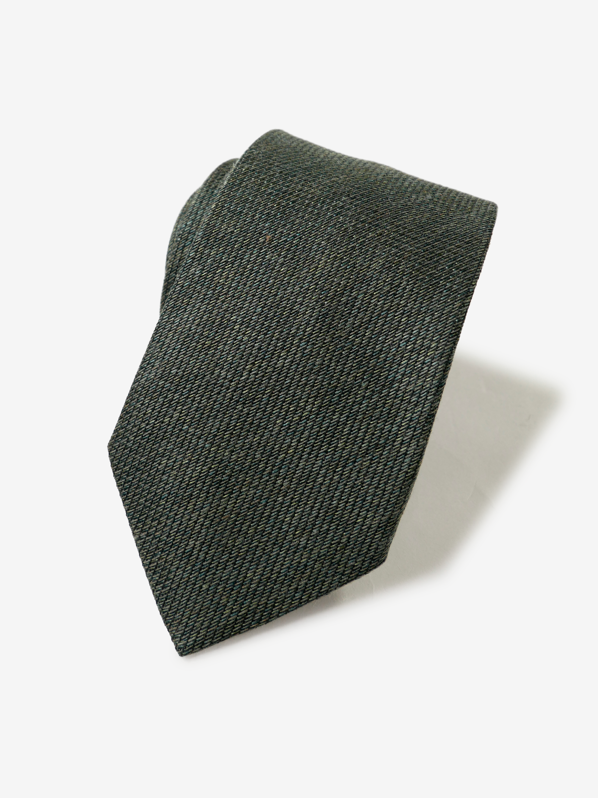 Classico Seta|Cotton Wool Tie|グリーン