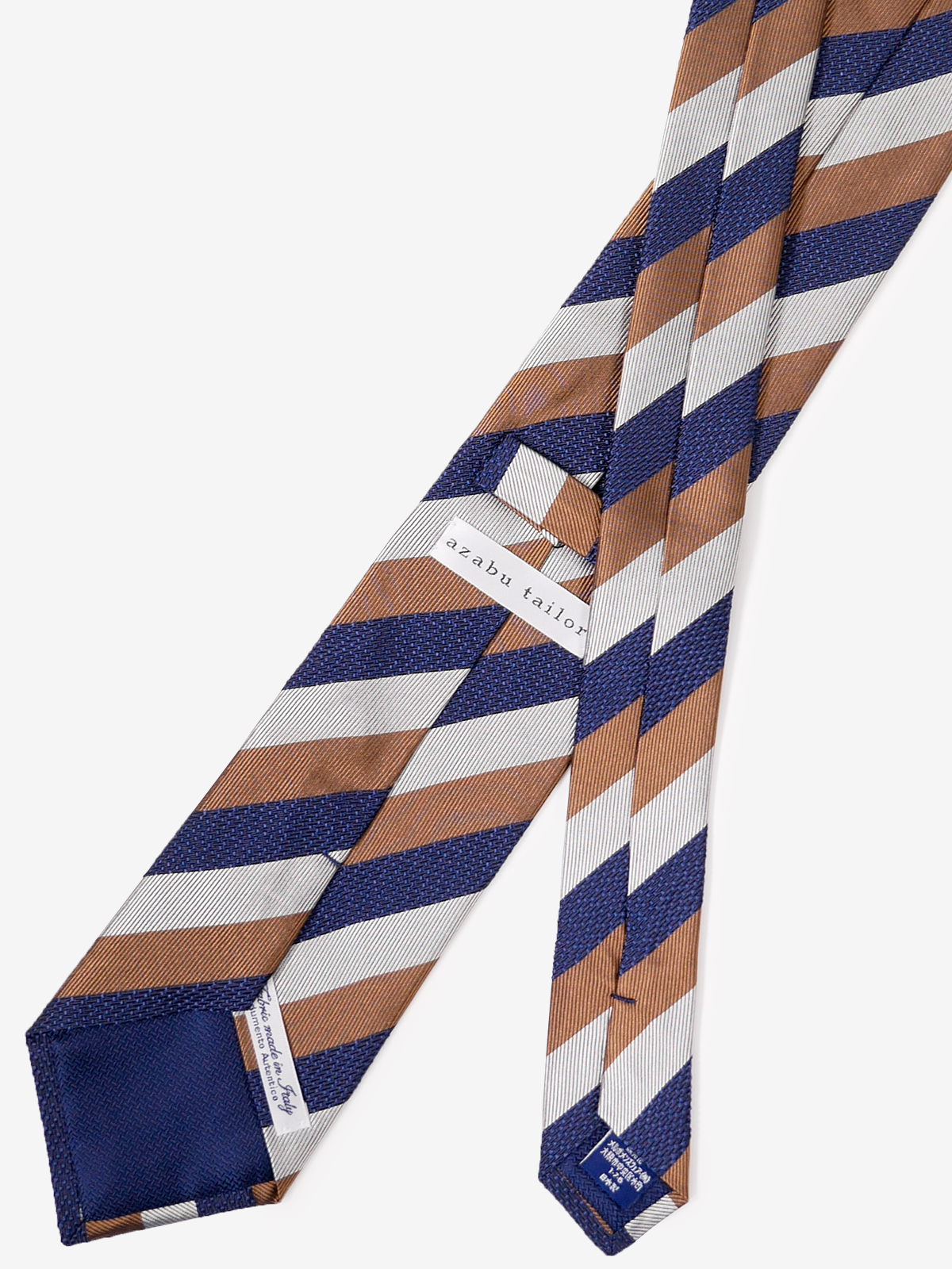 Canepa|Stripe Tie|ブラウン