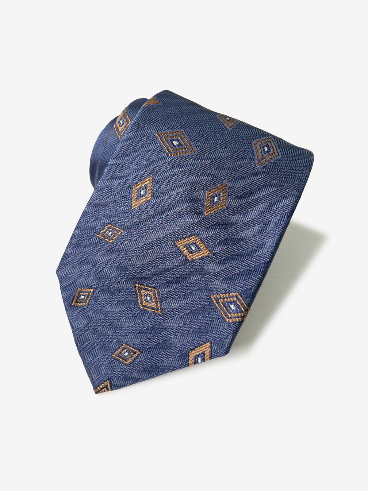 Classico Seta|Rhombus Neat Tie|ネイビー