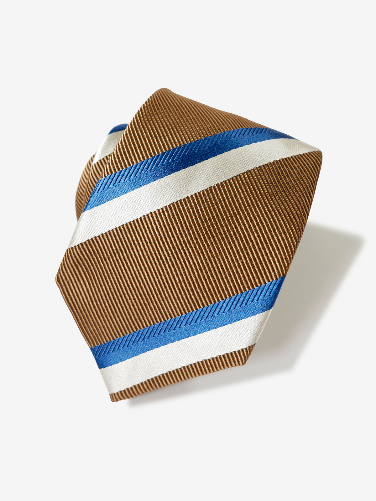 Striped Repp Tie|ブラウン