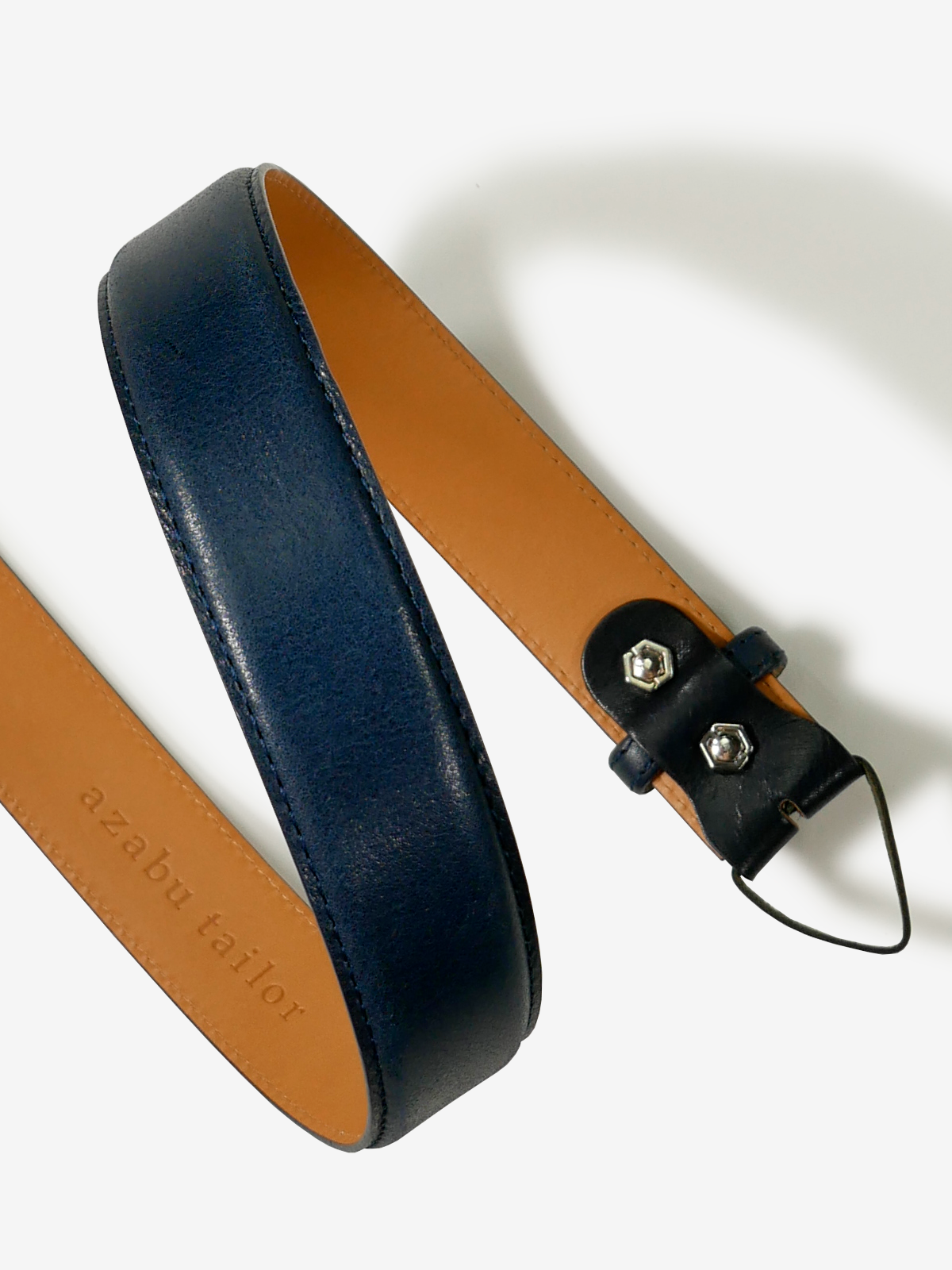 Leather Belt|ネイビー