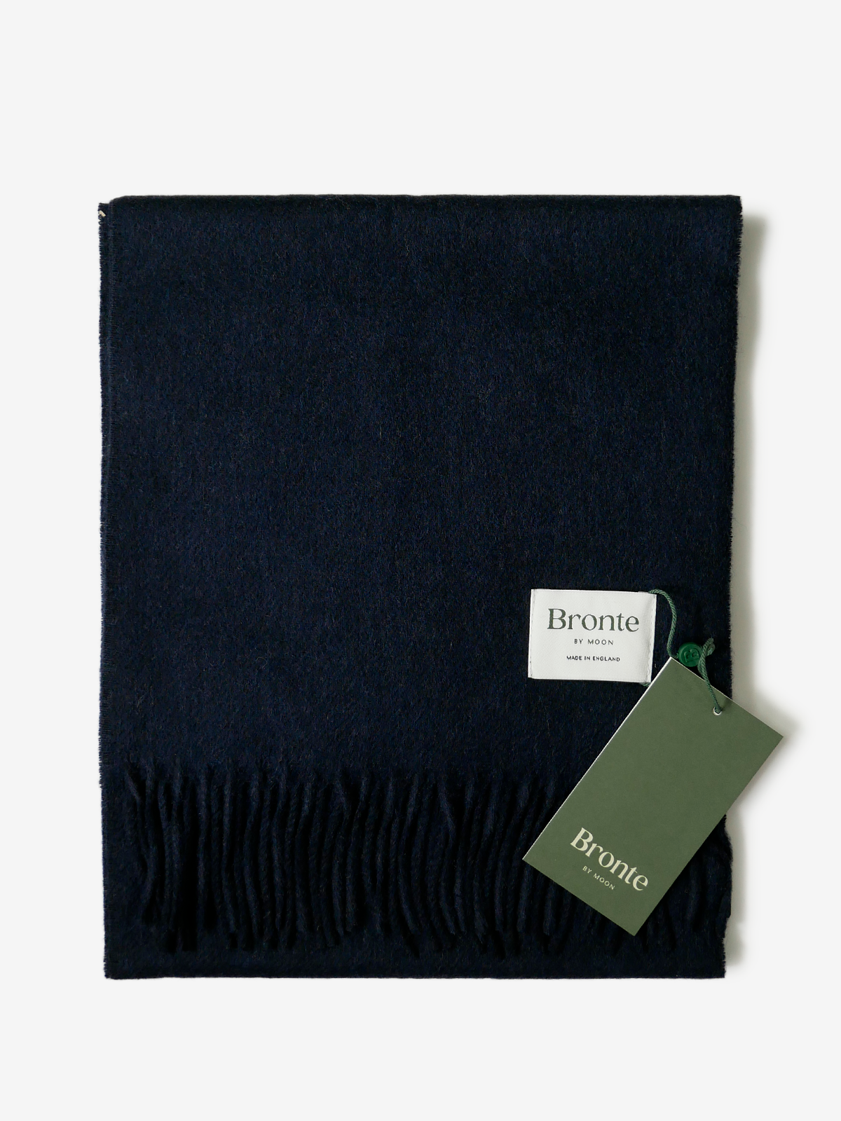 MOON|Solid Wool Scarf|ネイビー