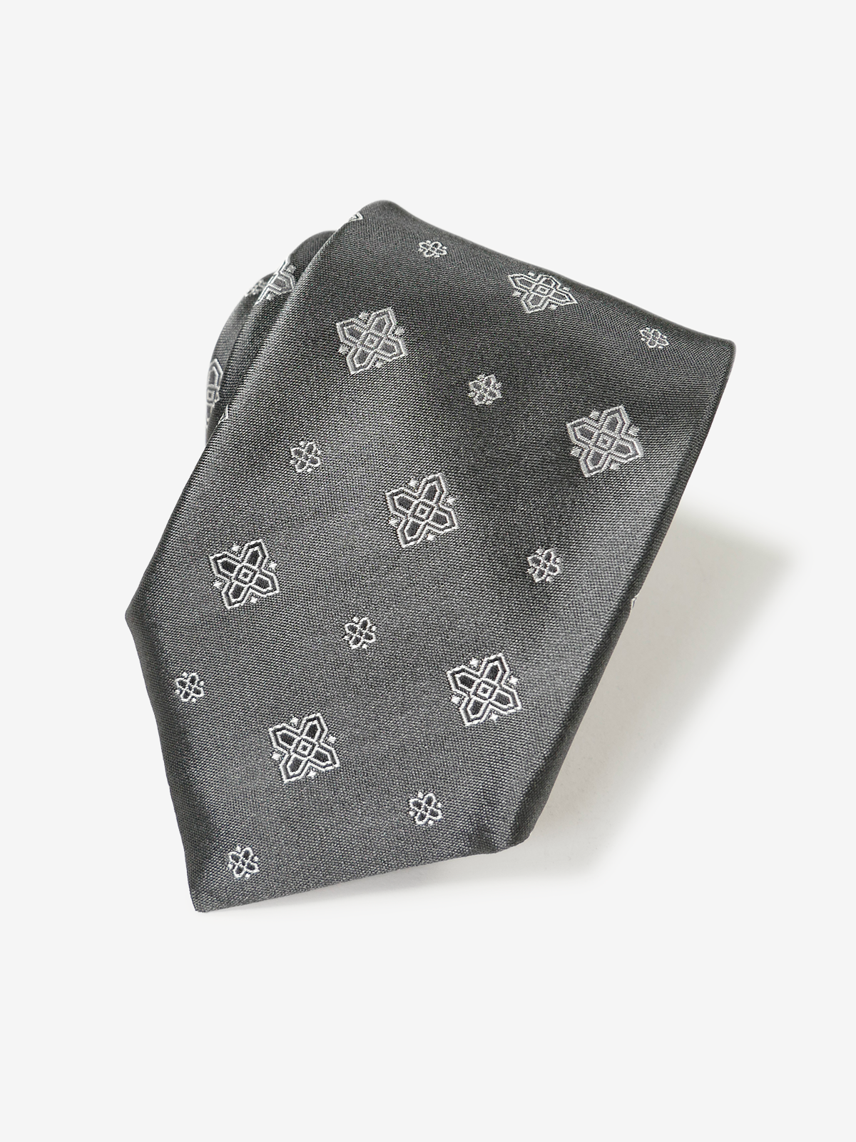 Classico Seta|Medallion Tie|グレー