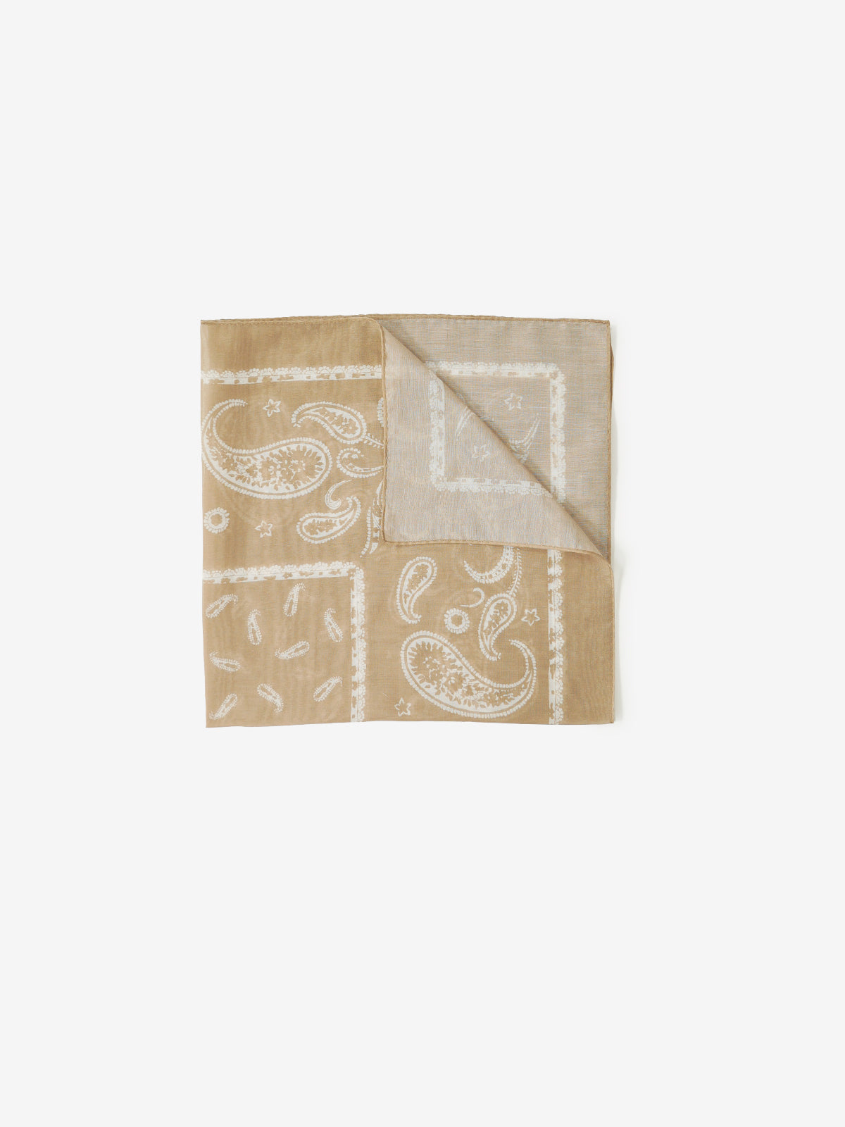 Classico Seta|Paisley Neckerchief|ベージュ