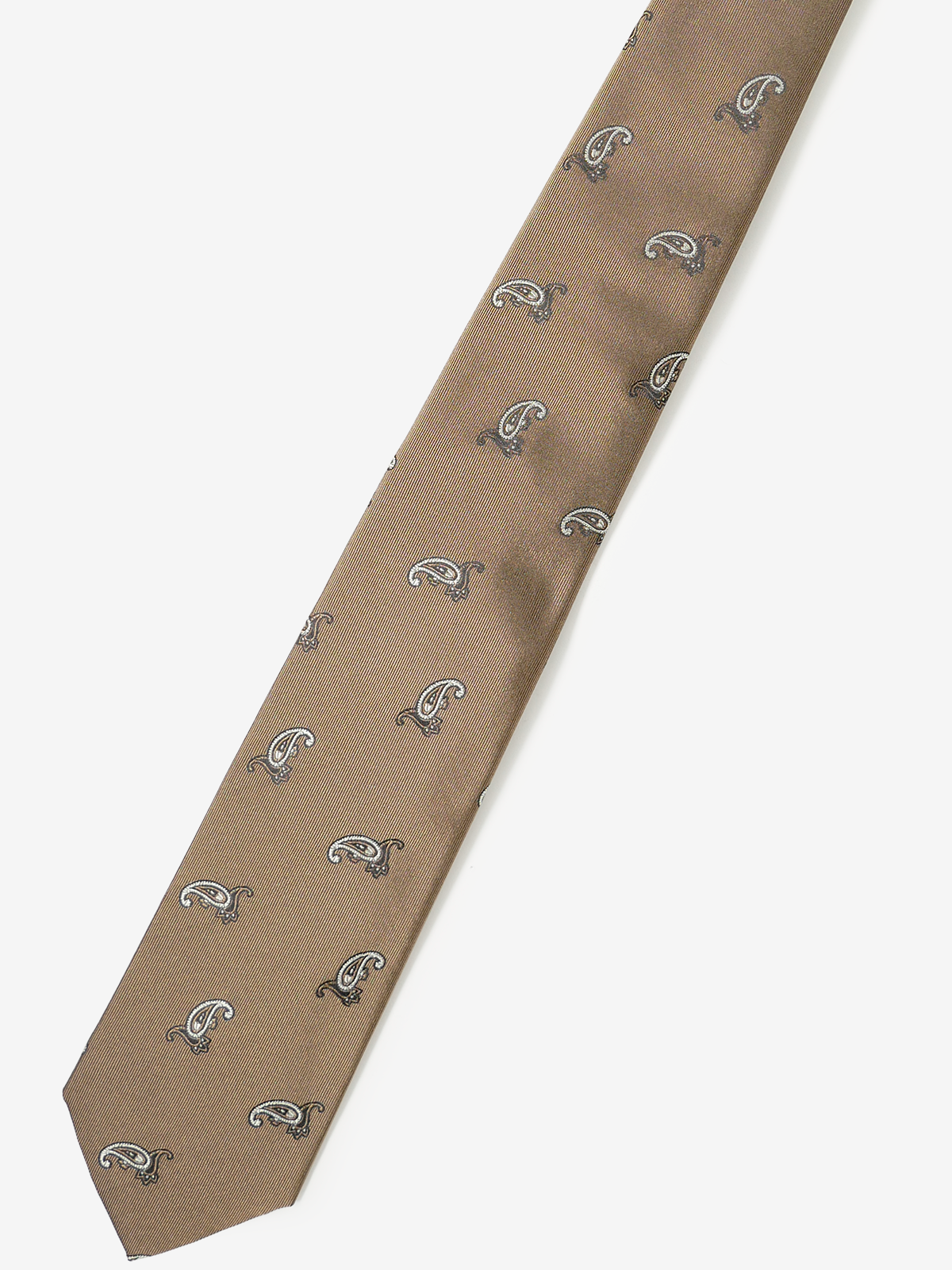 Classico Seta|Paisley Neat Tie|ベージュ