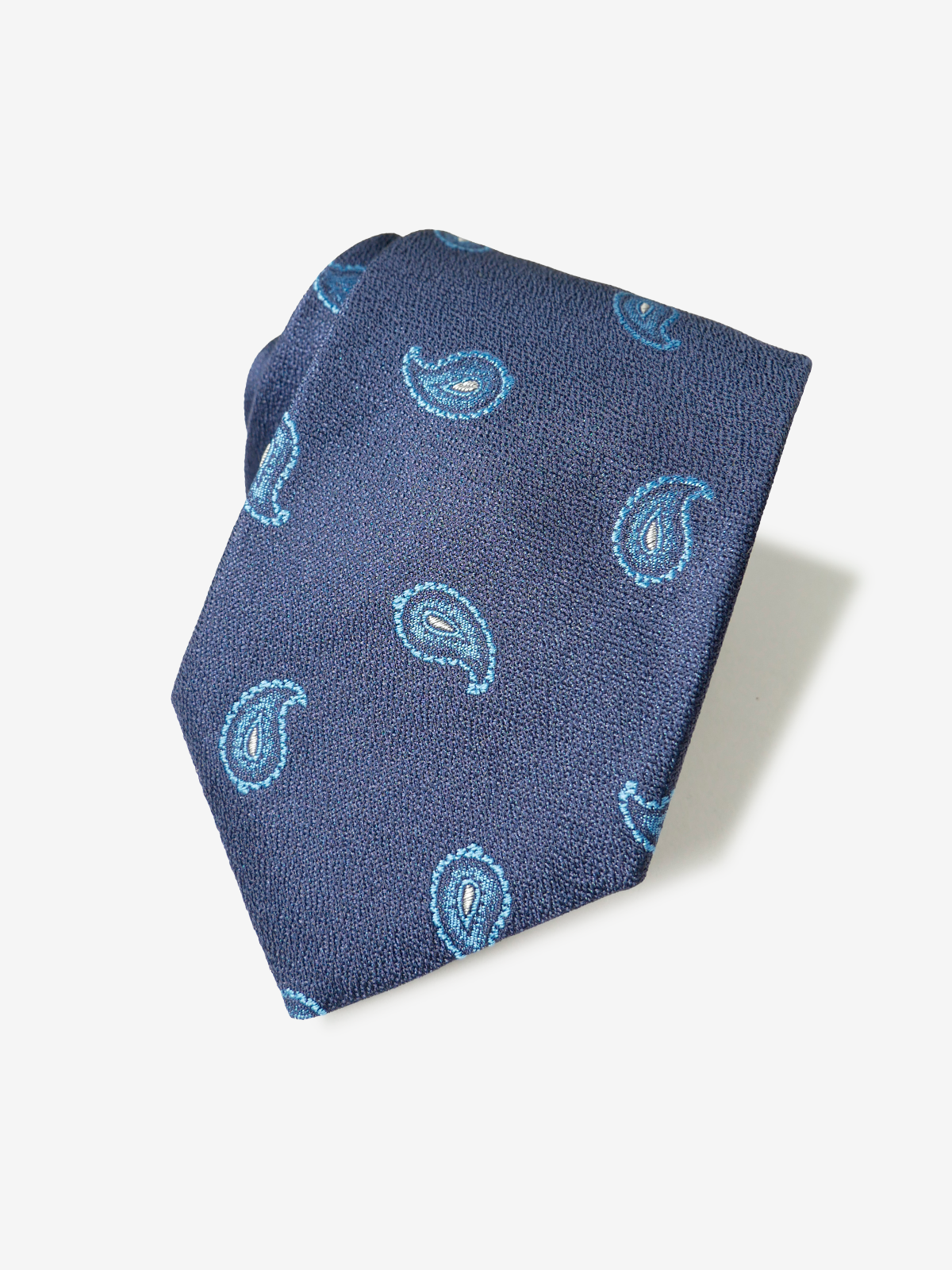 Classico Seta|Paisley Neat Tie|ブルー