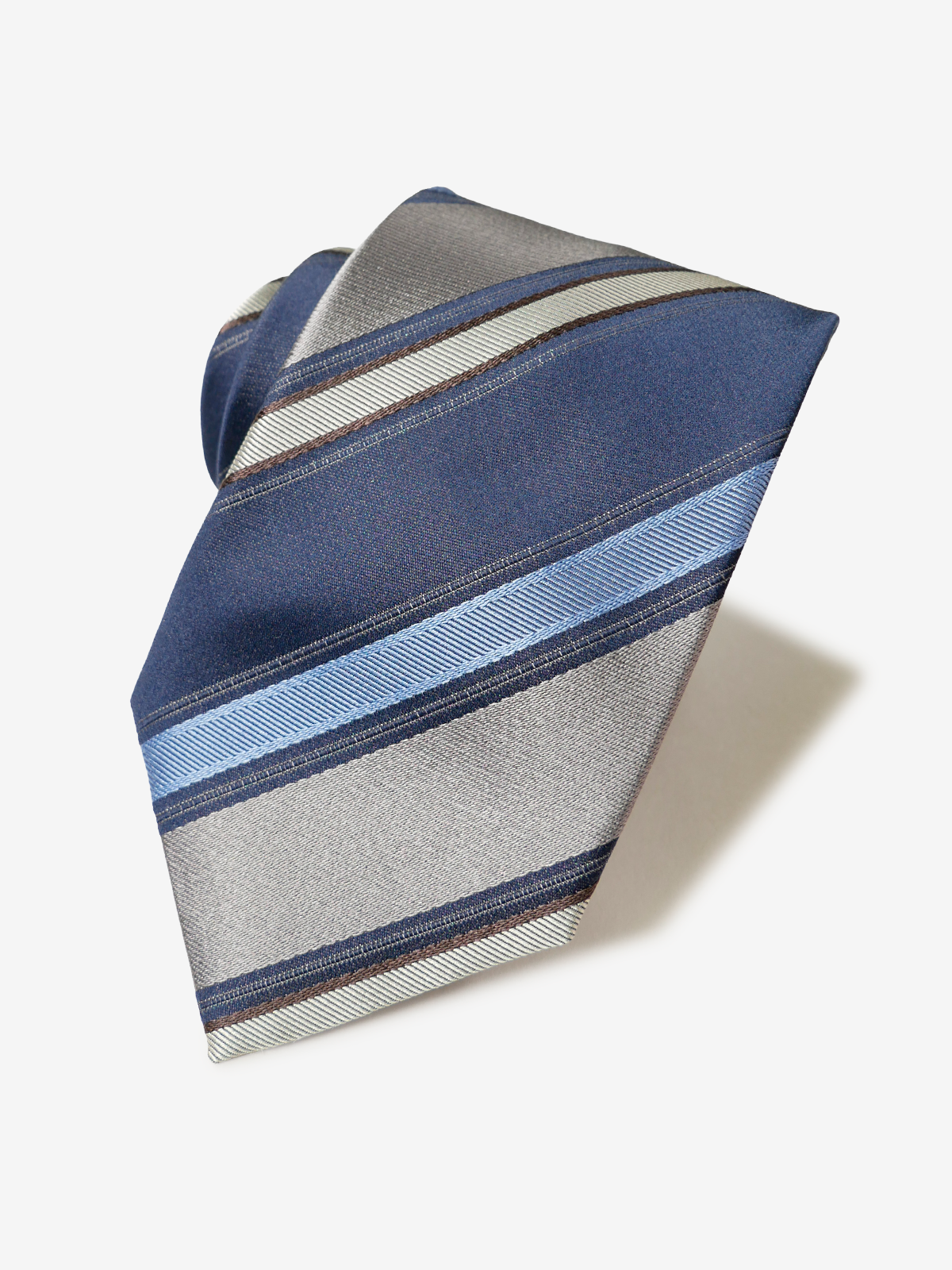 Classico Seta|Stripe Tie|ブルー