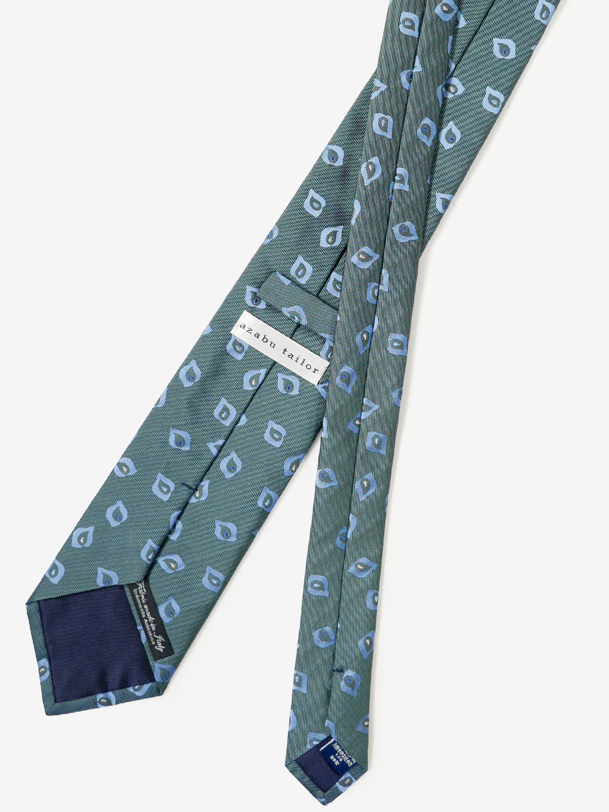 Classico Seta|Paisley Neat Tie|グリーン