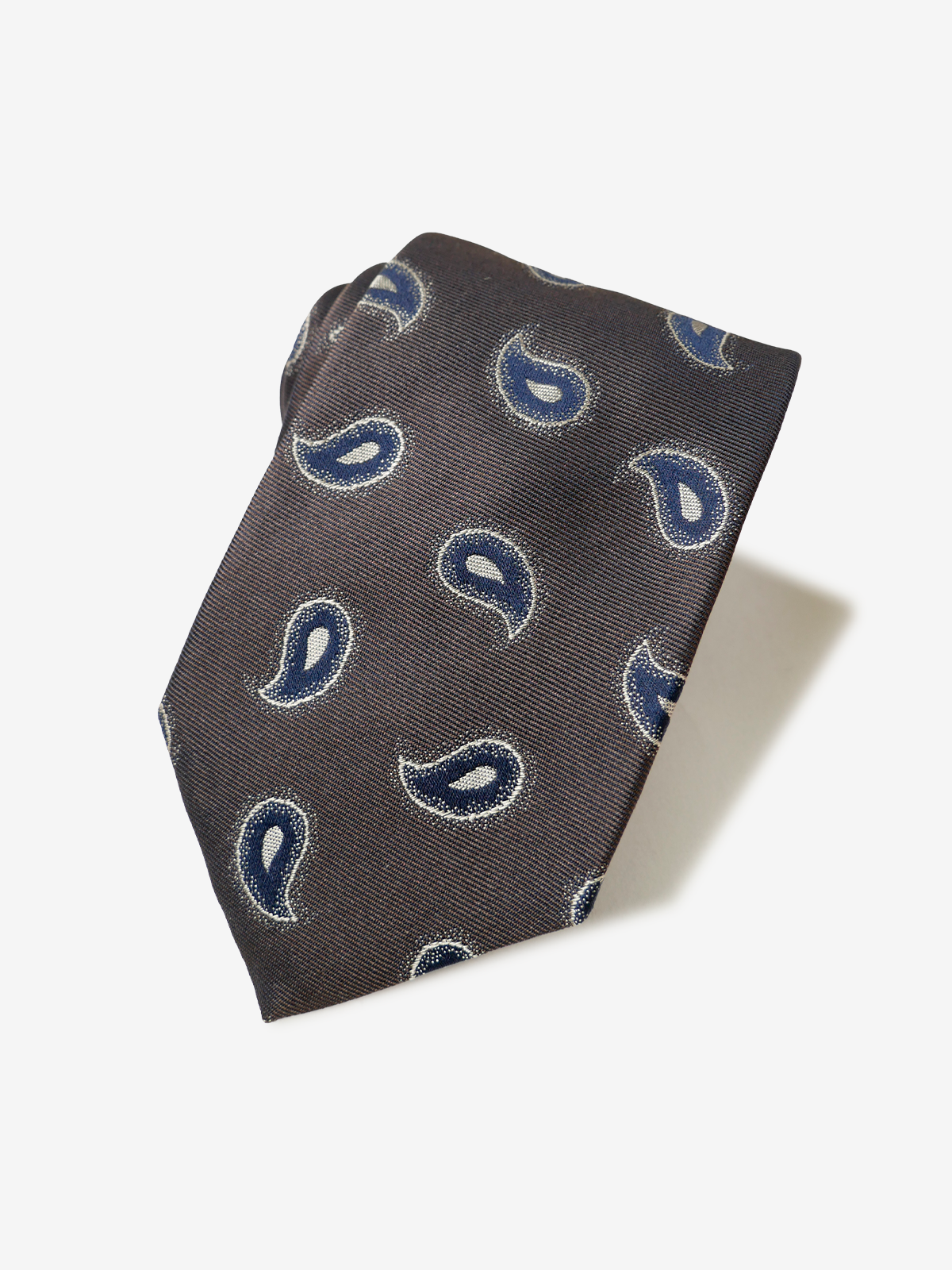 Classico Seta|Paisley Neat Tie|ブラウン