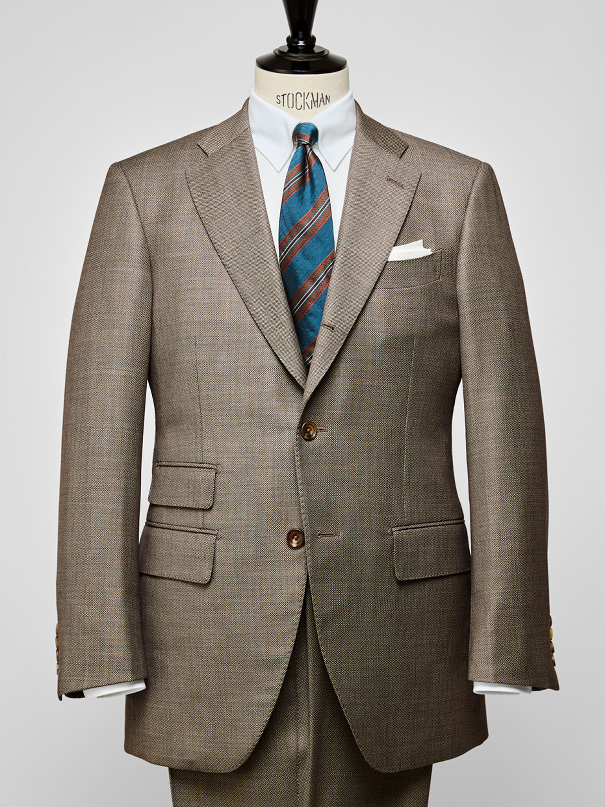 Classico Seta|Stripe Tie|ブルー