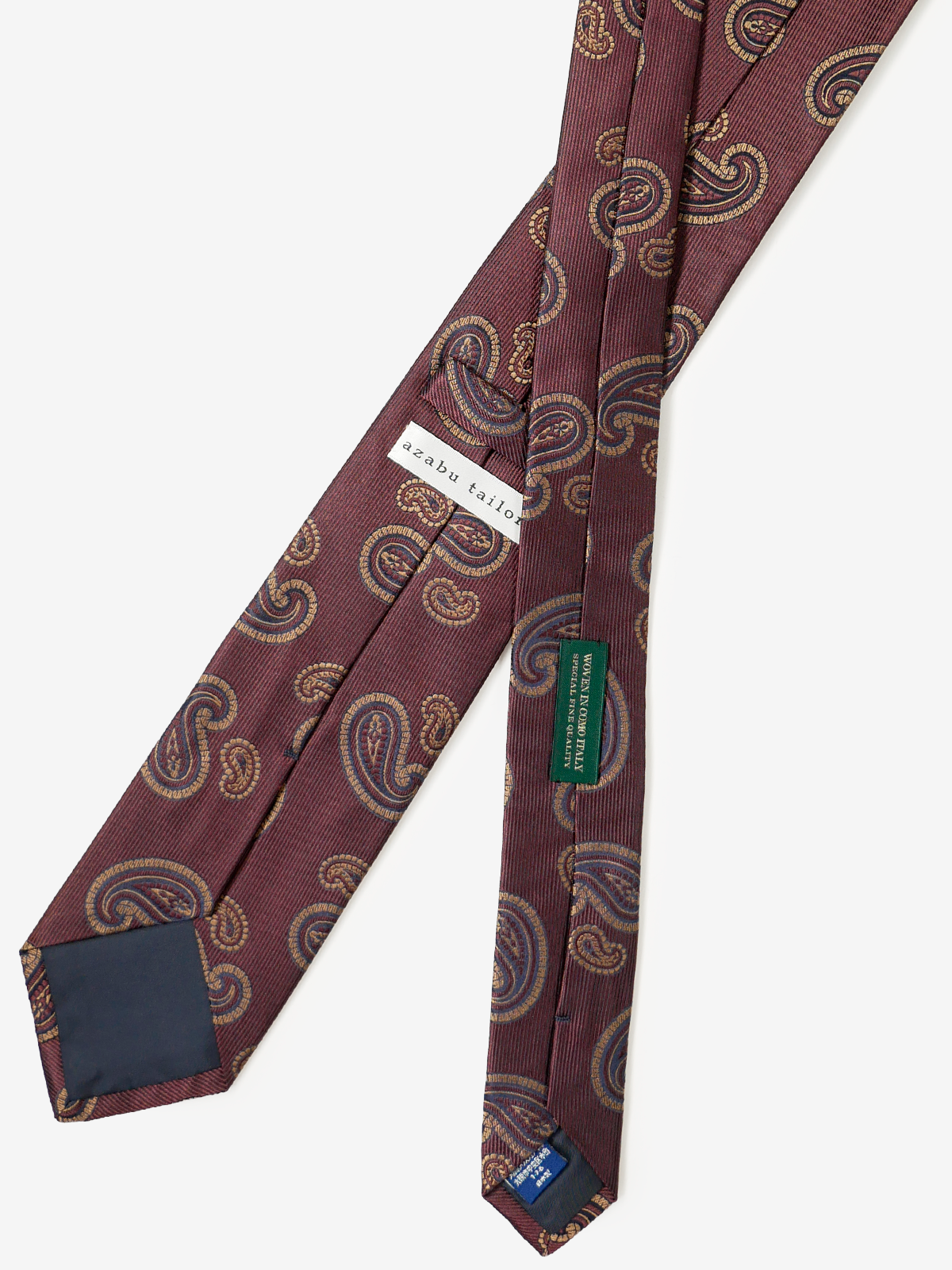 Mantero|Paisley Neat Tie|ボルドー