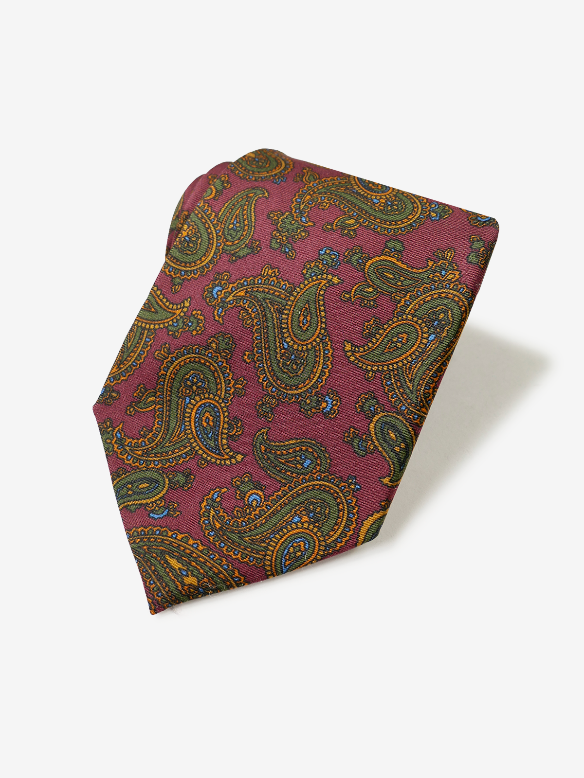 ROBERT KEYTE|Paisley Tie|ボルドー