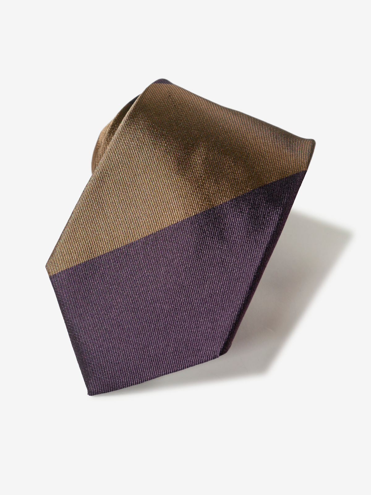 Classico Seta|Block Stripe Tie|ブラウン