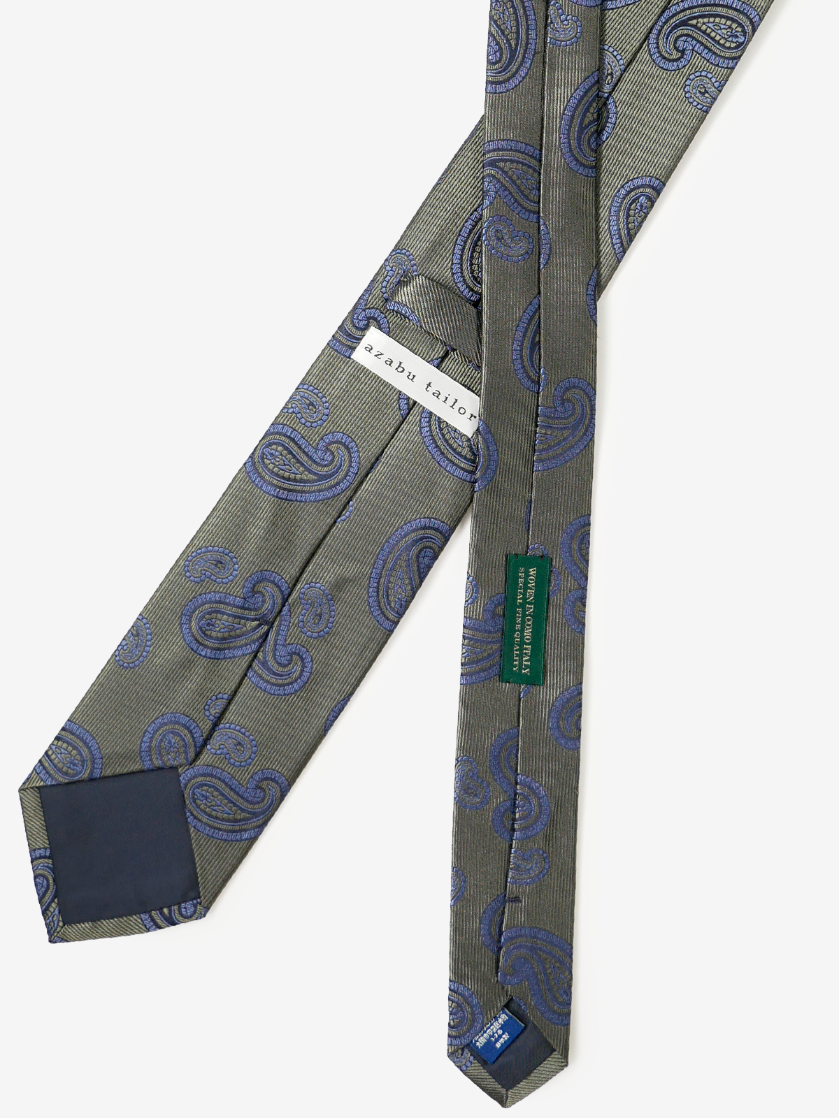 Mantero|Paisley Neat Tie|グリーン