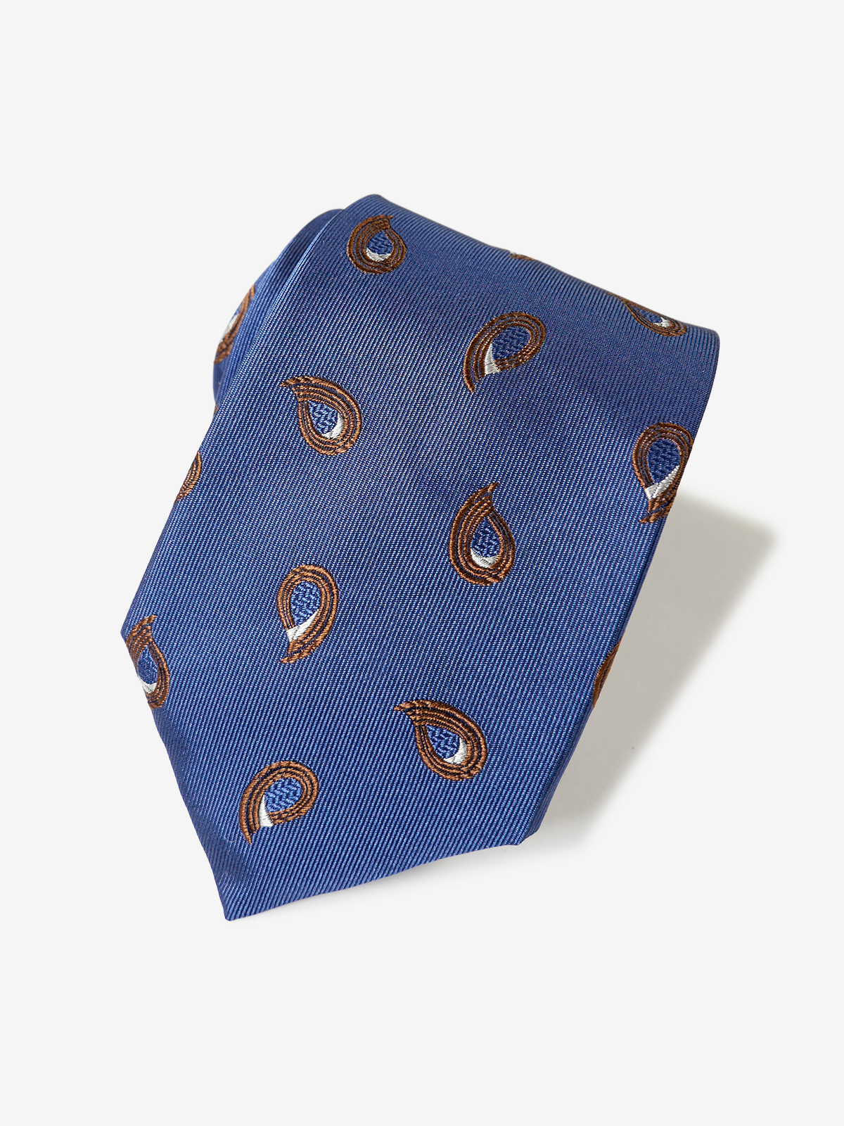 Classico Seta|Paisley Neat Tie|ライトネイビー