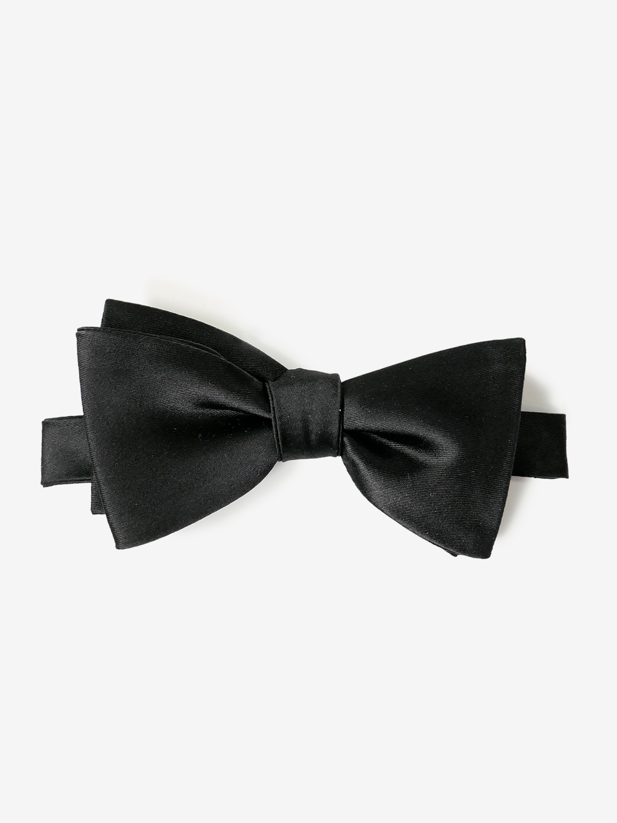 Satin Solid Bow Tie|ブラック