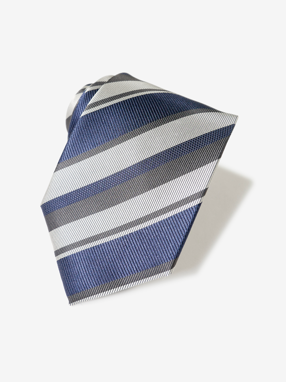 Classico Seta|Stripe Tie|グレー