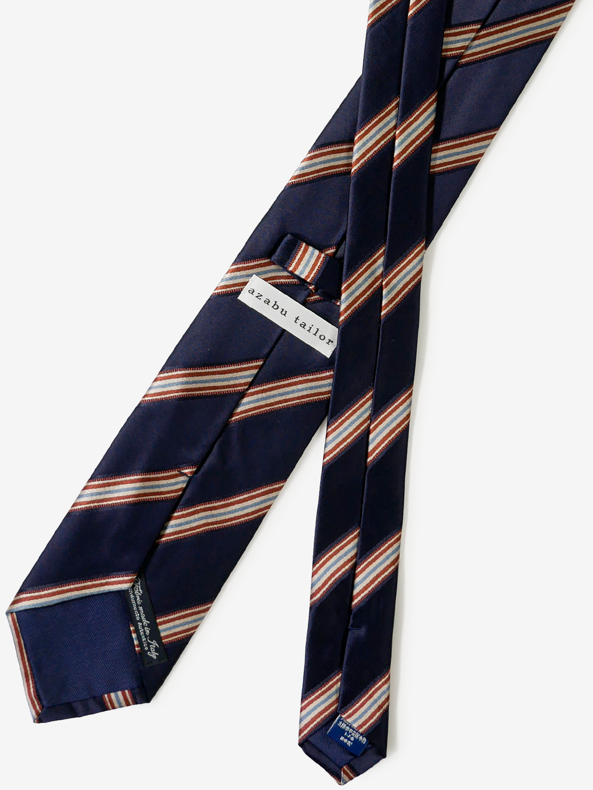 Classico Seta|Stripe Tie|ネイビー