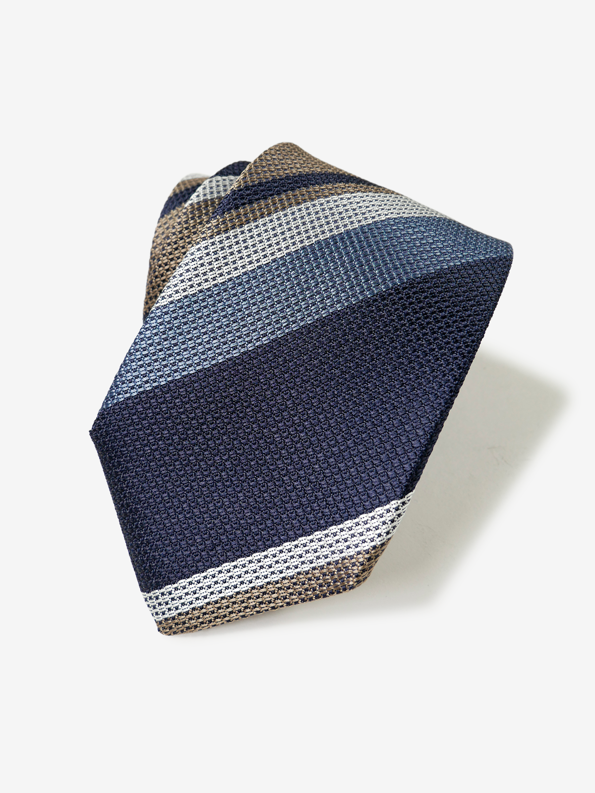 Classico Seta|Stripe Tie|ベージュ