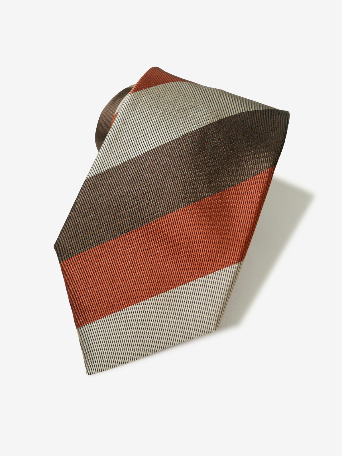 Classico Seta|Block Stripe Tie|レッド
