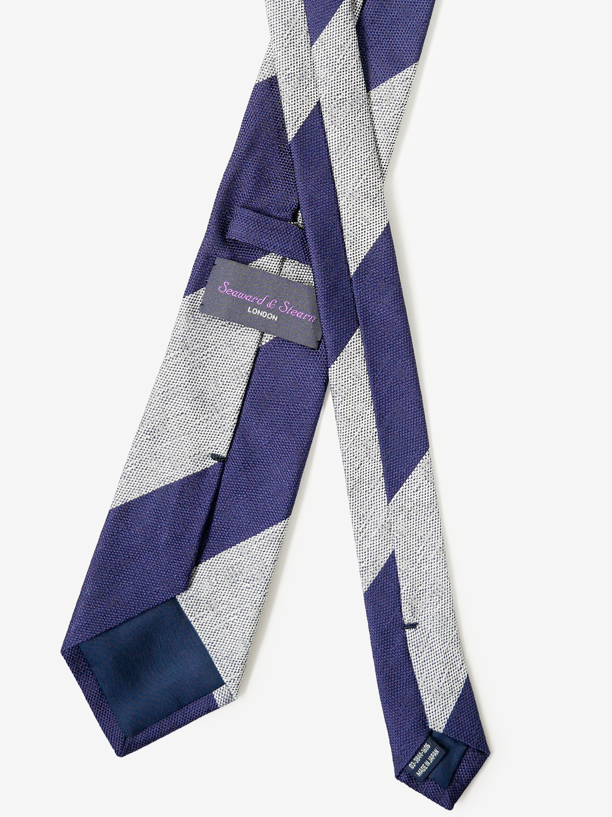 Seaward & Stearn|Stripe Tie|ネイビー
