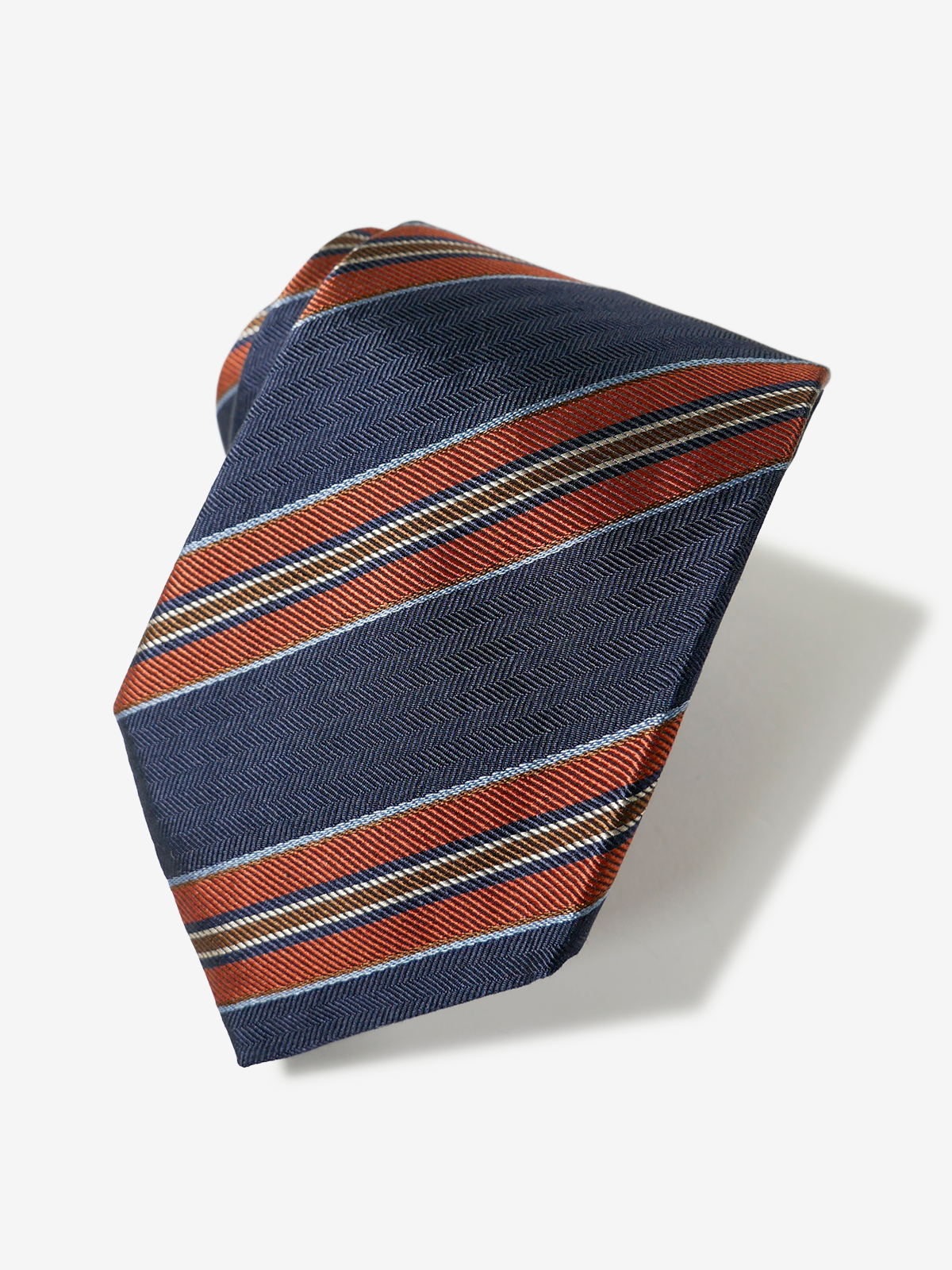 Classico Seta|Stripe Tie|ネイビー
