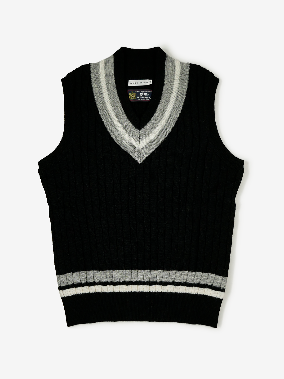 Wool Sweater Vest|ブラック