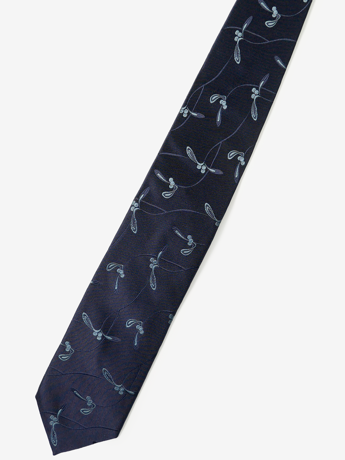 Fermo Fossati|Floral Neat Tie|ネイビー