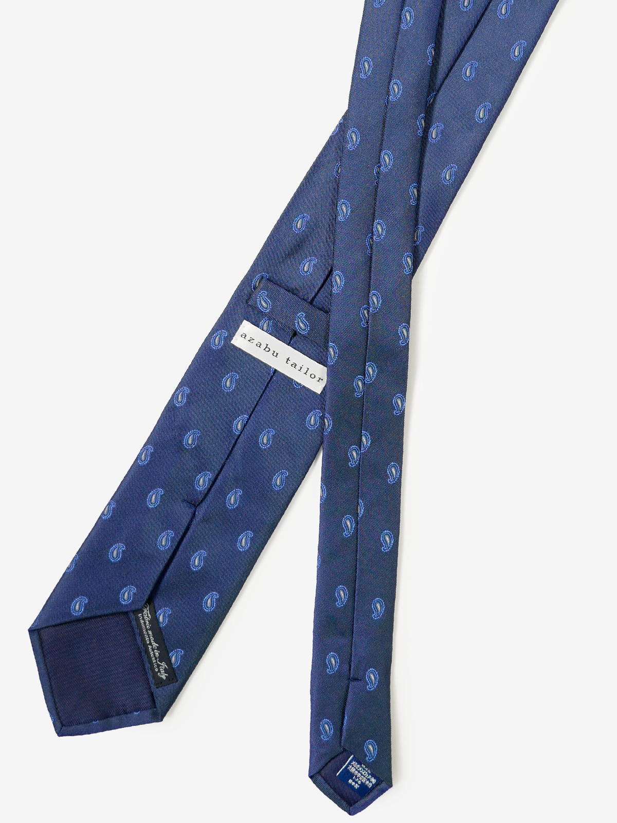 Classico Seta|Paisley Neat Tie|ネイビー