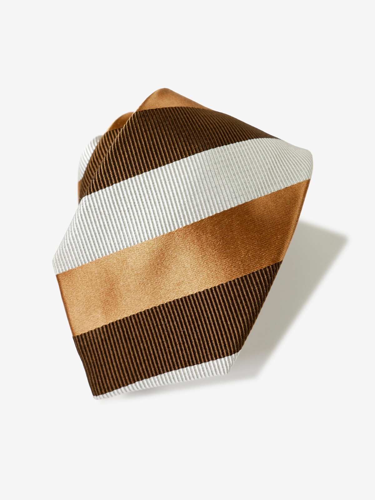 Striped Repp Tie|ブラウン