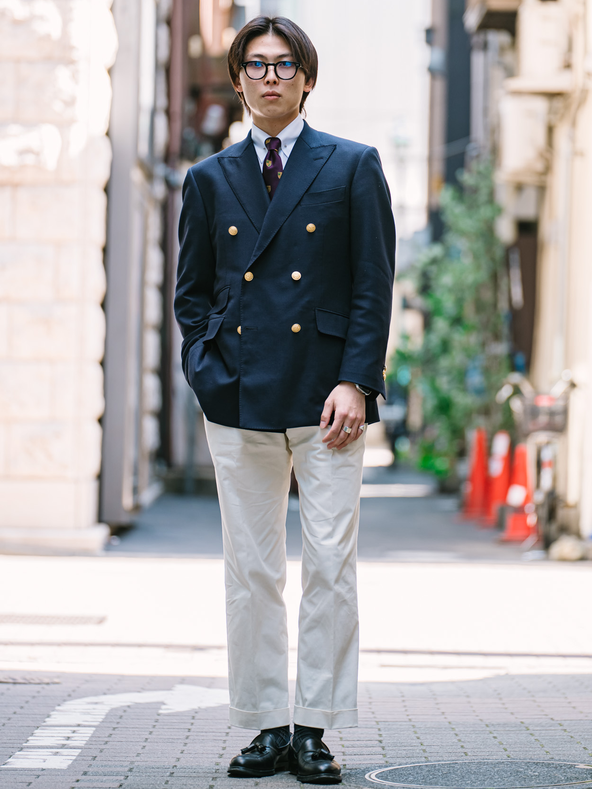 Crest Tie|パープル