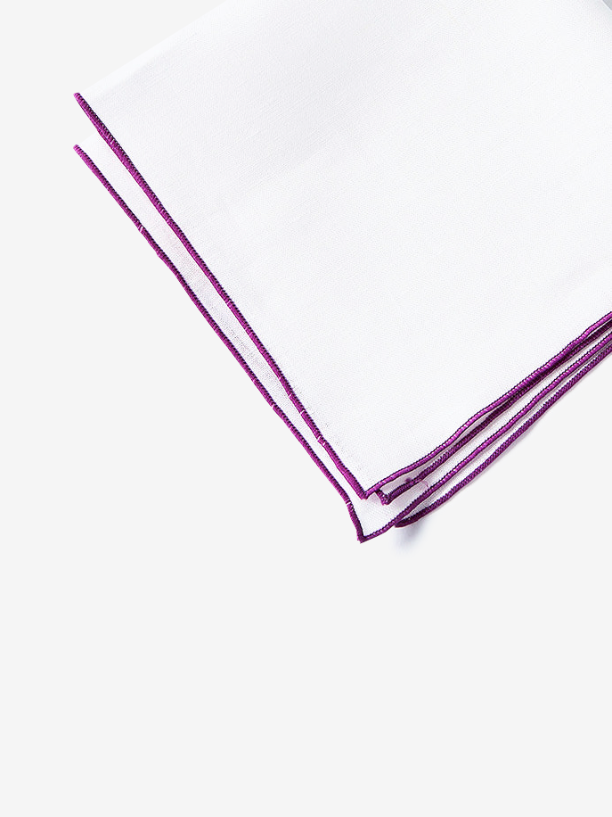Linen Pocket Square|パープル