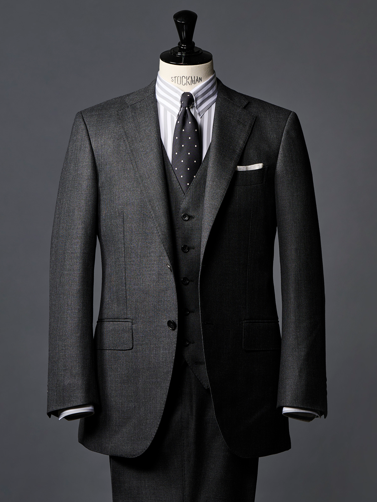 Mantero|Polka Dot Tie|ブラック