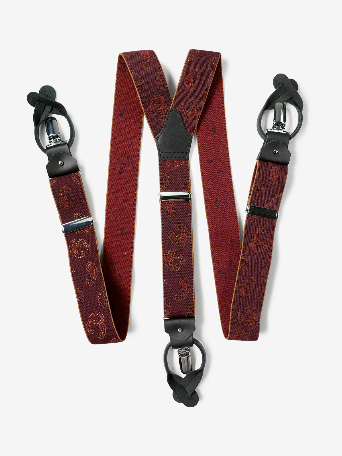 Paisley Suspenders|ボルドー