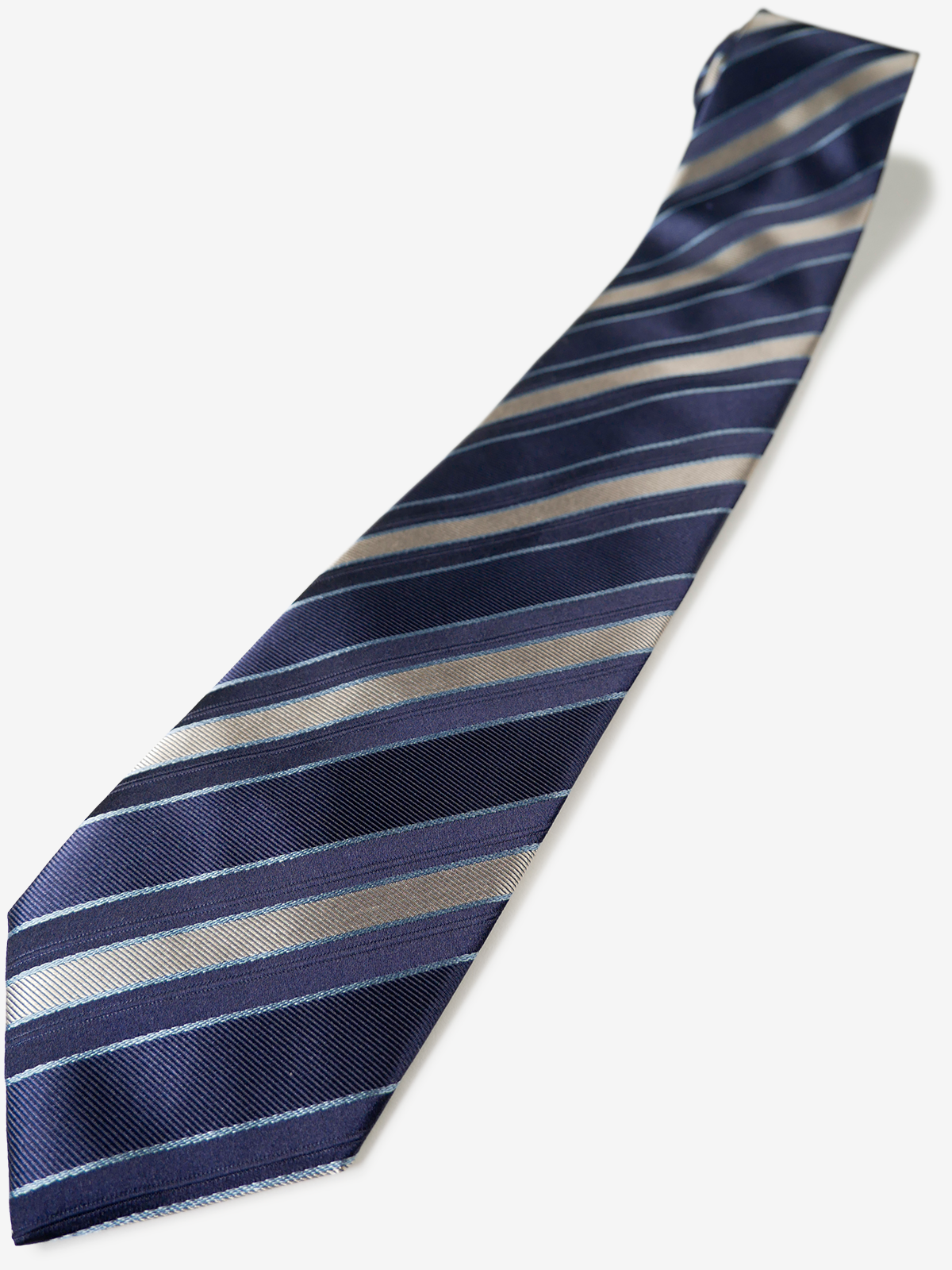 Classico Seta|Stripe Tie|ベージュ