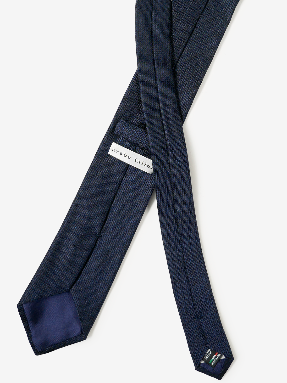Classico Seta|Cotton Wool Tie|ネイビー