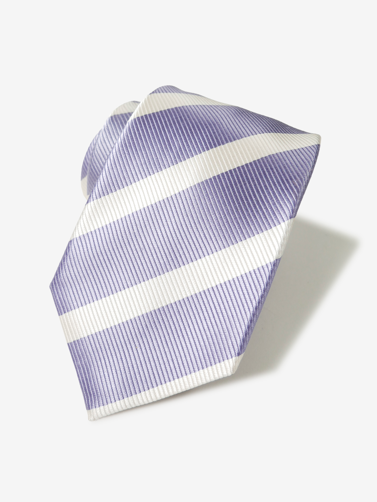 Repp Stripe Tie｜ラベンダー