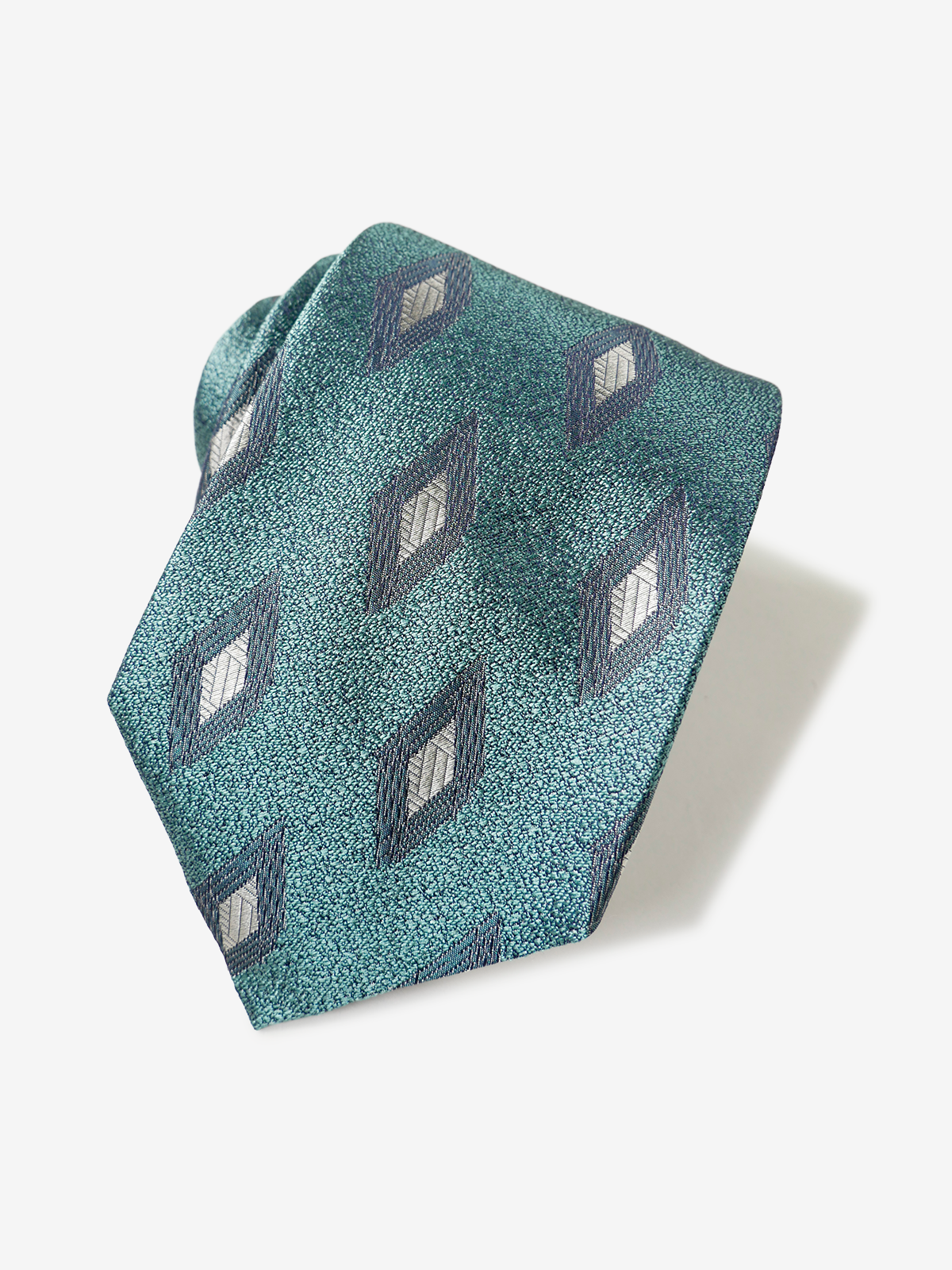 Classico Seta|Rhombus Neat Tie|グリーン