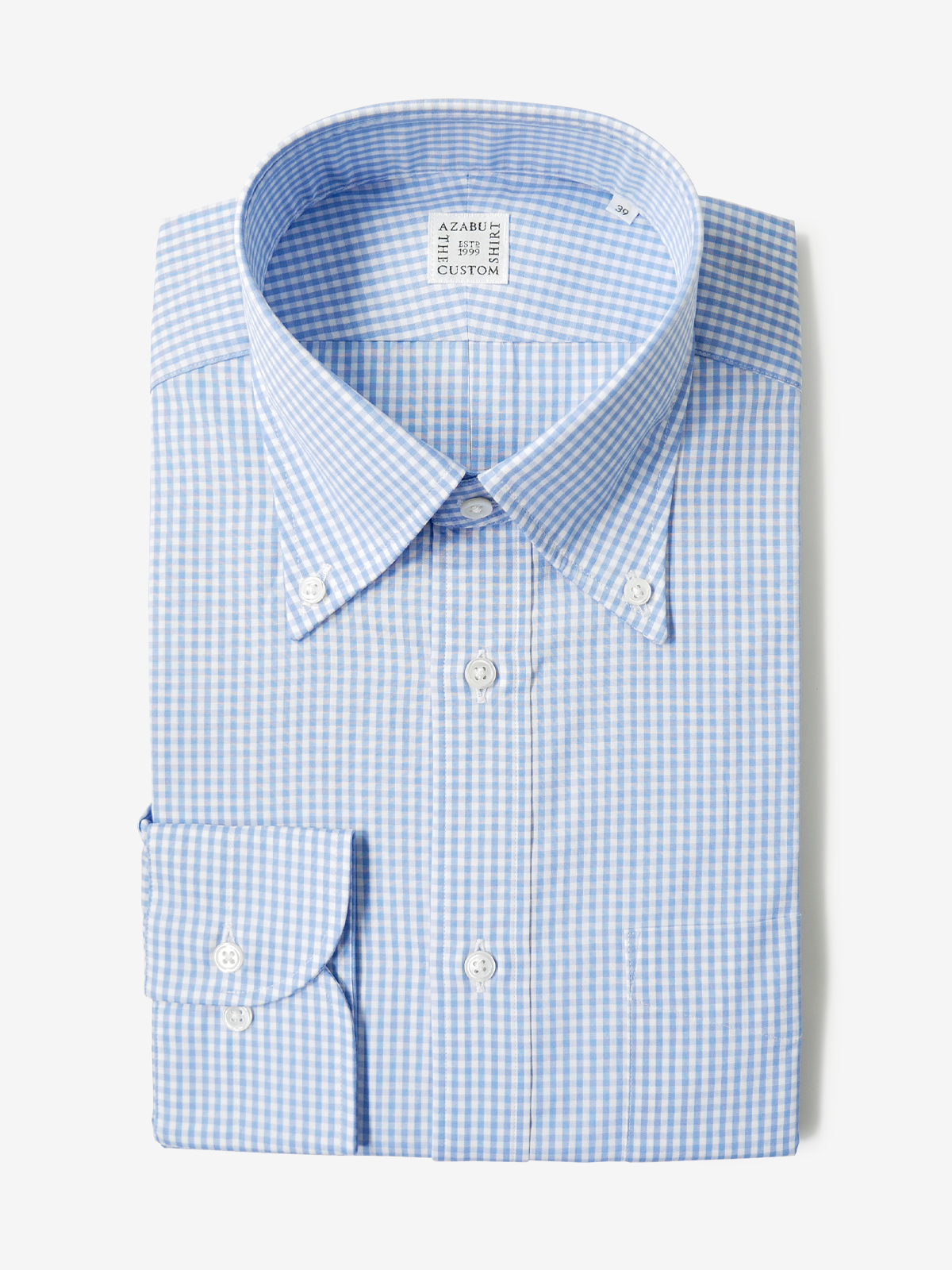 Checked Classic Fit Shirt|サックス