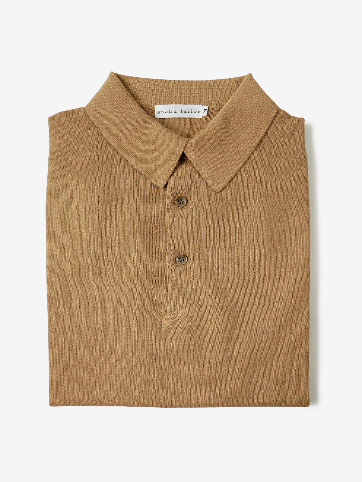 Cotton Polo Shirt|ブラウン