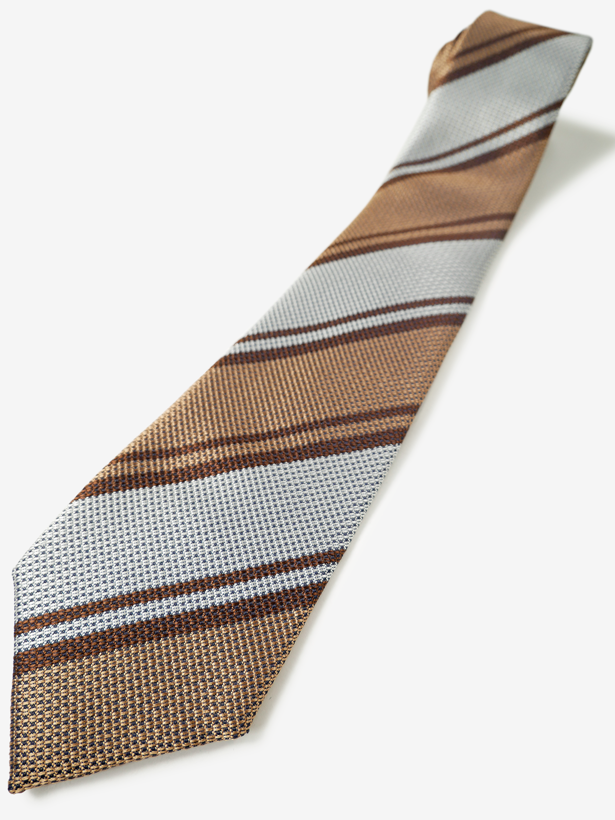 Classico Seta|Stripe Tie|ベージュ