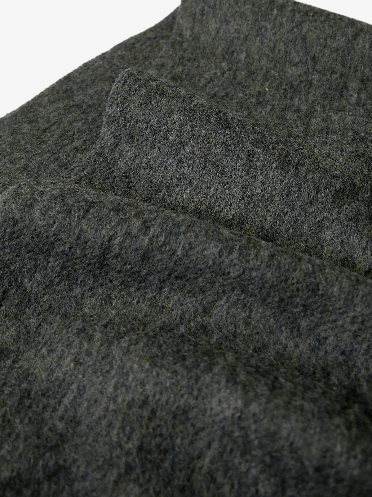 MOON|Solid Wool Scarf|グレー