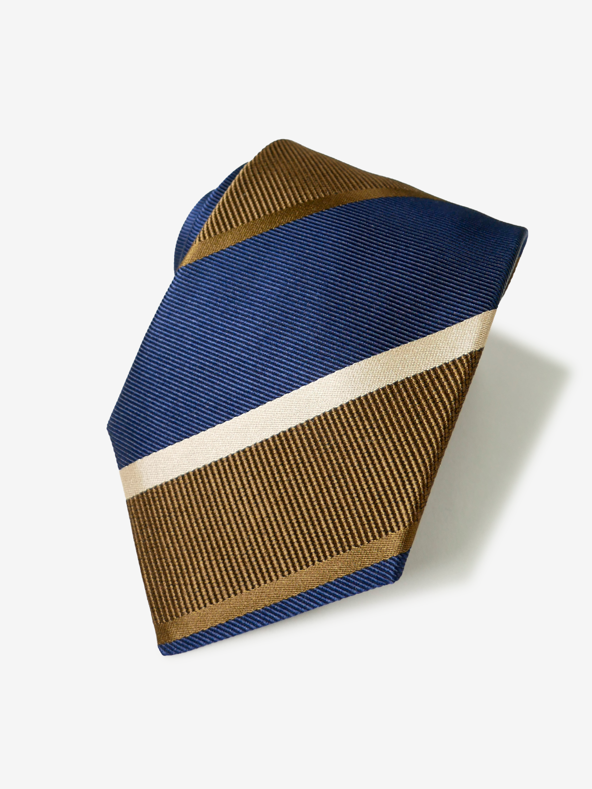 Striped Repp Tie|ブラウン
